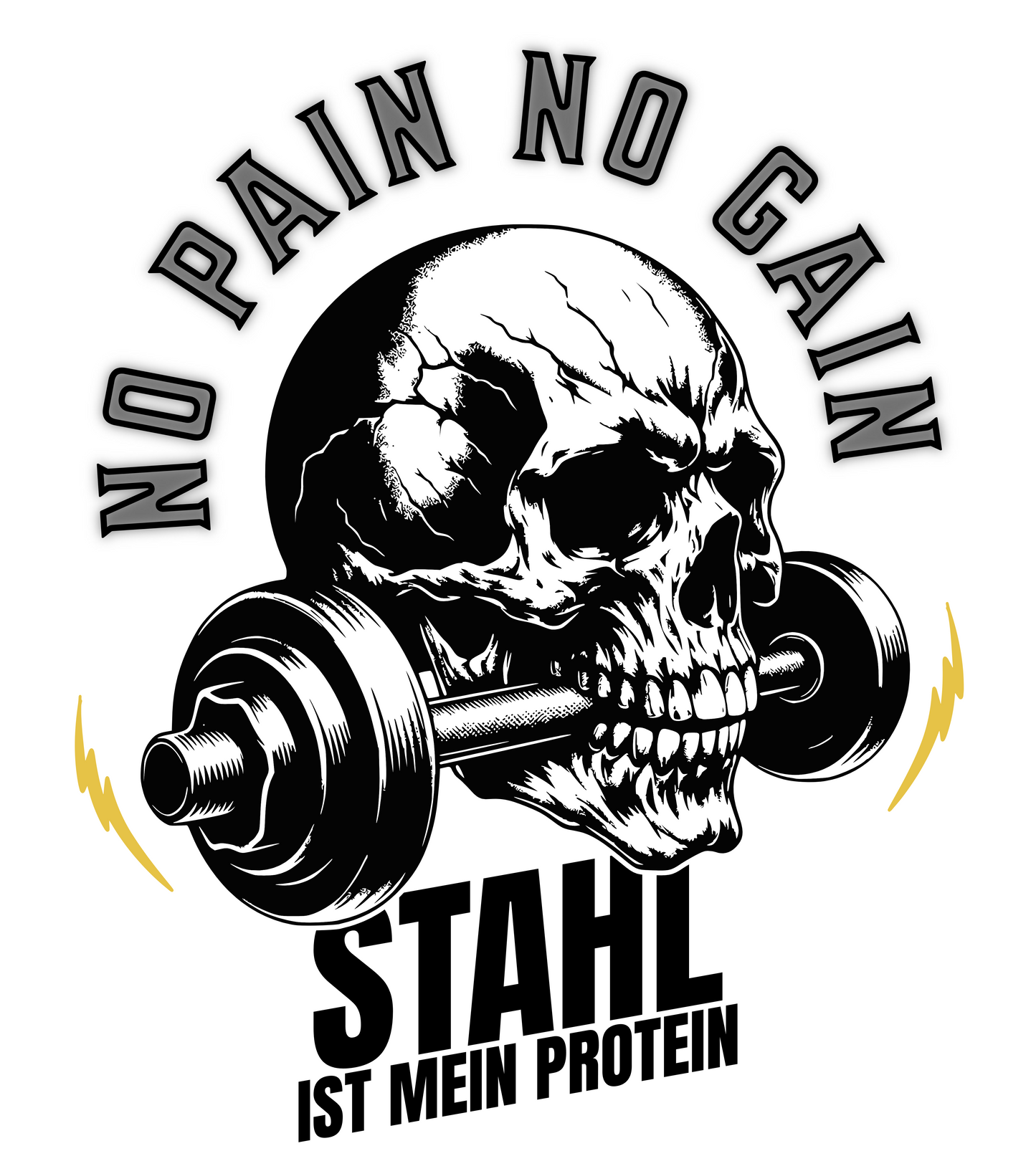 No Pain No Gain Edelstahl Trinkflasche