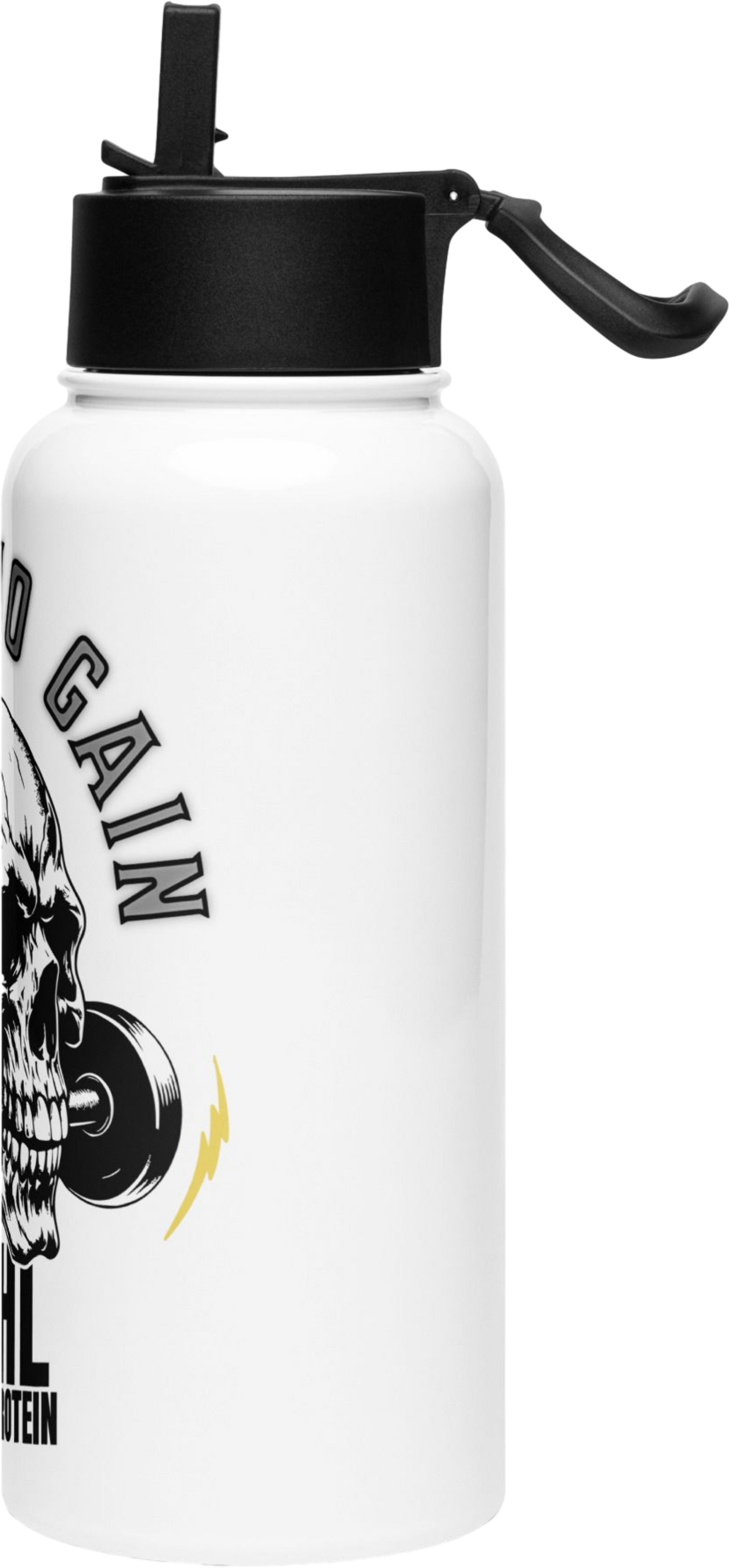 No Pain No Gain Edelstahl Trinkflasche
