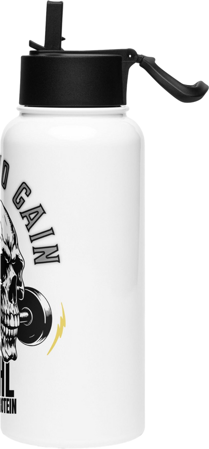 No Pain No Gain Edelstahl Trinkflasche